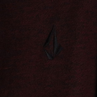 Volcom Skateboard Hoodie Slapdit Slim Zip Maroon