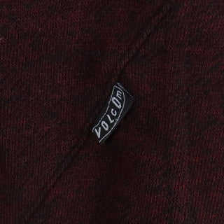 Volcom Skateboard Hoodie Slapdit Slim Zip Maroon