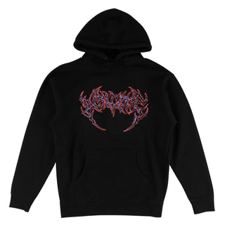 Welcome Skateboard Sweatshirt Fang Black/Purple/Red