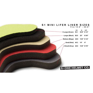 S-One Skateboard Helmet Mini Lifer + 2 Sizing Liners - Choose Size/Color
