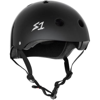 S-One Skateboard Helmet Mega Lifer Black Gloss Size XL + 2 Sizing Liners
