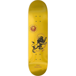 Zero Skateboard Deck Tommy Sandoval Lion 8.25" x 31.9" with Grip