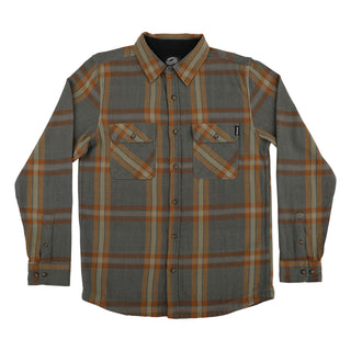 Santa Cruz Skateboards Longsleeve Shirts Classic Flannel Natural Plaid