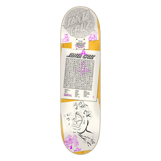Santa Cruz Skateboard Deck Delfino Scribble FeelBase 8.25" x 31"