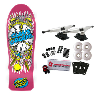 Santa Cruz Skateboard Complete Grabke Exploding Clock Reissue 10.04" x 29.83"