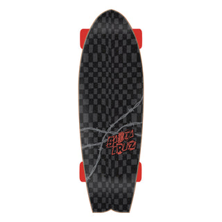 Santa Cruz Skateboard Complete Pay Off Dot Shark Cruiser Black 8.81" x 27.69"