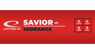 Latitude 64 Disc Golf Royal Grand Savior Putter 4/4/0/3 Peach/Orange 176 grams
