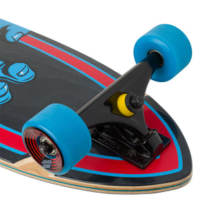 Santa Cruz Skateboards Screaming Hand Pintail Longboard Cruiser 9.2" x 33"