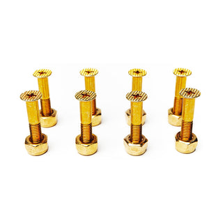 Screw City Skateboard Mounting Hardware 1" Phillips Gems - Amber