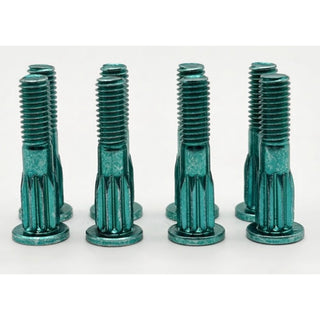 Screw City Skateboard Mounting Hardware 1" - Skull Blue