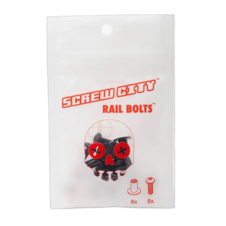 Screw City Skateboard Hardware - Rail Bolts - Rail Mounting Hardware