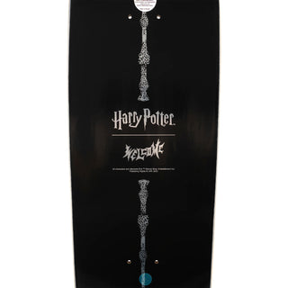 Welcome x Harry Potter Skateboard Deck Seeker on Nimbus 5000 Gold Foil 8.75" 