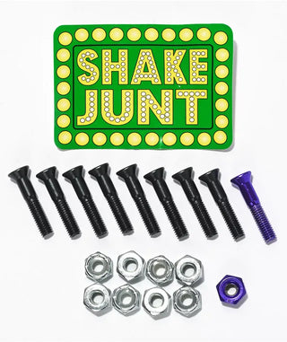Shake Junt Skateboard Hardware Pedro Delfino Phillips 1" Black/Purple