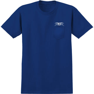 Anti Hero Skateboards Shirt Damn You Royal/White