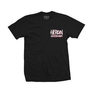Heroin Skateboards Shirt Curb Killer X Tee Black