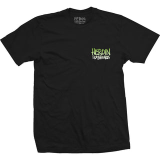 Heroin Skateboards Shirt Pickled Egg Tee Black