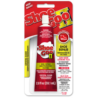 Shoe Goo II (New Formula) 2.0oz- Crystal Clear - Rebuild, Protect, Repair