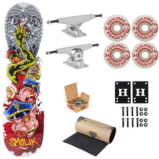 Shortys Premium Skateboard Complete Smolik Chupacabra 8.25" Ft. Krux/Spitfire/Independent