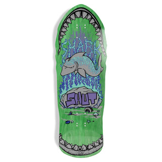 Shut Skateboard Deck 86 Shark Green 10.375" x 30.8"