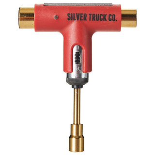 Silver Ratchet Tool Red/Gold - All In One Skate Tool