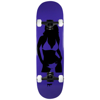 Moose Skateboard Complete Girl Silhouette Purple 8.25"
