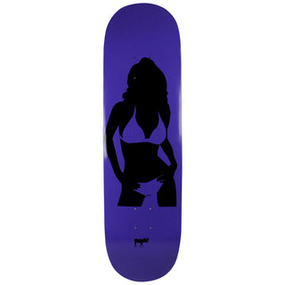 Moose Skateboard Deck Girl Silhouette Purple 8.25"