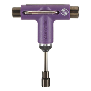 Silver Skateboard Ratchet Tool Purple/Grey - All In One Skate Tool