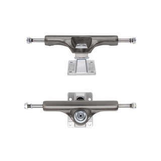 Slappy Skateboard Trucks Inverted Hollow Lights Ultra Low Kingpin 8.5" Gunmetal/Polished/White Gold