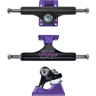 Slappy Skateboard Trucks ST1 Hollow Bam Margera Black/Purple 8.5"