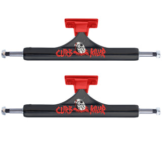 Slappy Skateboard Trucks Curb Killer II Hollow Inverted Black/Red 10.5"