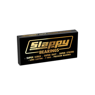 Slappy Skateboard Bearings Super Lube Precision Black