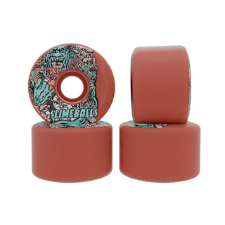 Slime Balls Skateboard Wheels 60mm Rob Roskopp Five Reissue OG Slime 78A Pink