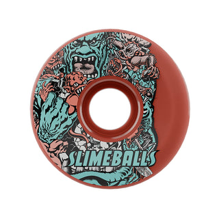 Slime Balls Skateboard Wheels 60mm Rob Roskopp Five Reissue OG Slime 78A Pink