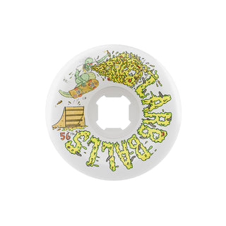 Slime Balls Skateboard Wheels 56mm Sam Hitz Full Combo 99A White
