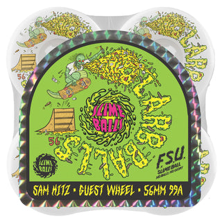 Slime Balls Skateboard Wheels 56mm Sam Hitz Full Combo 99A White