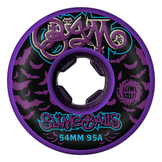 Slime Balls Skateboard Wheels 54mm Bam Margera Guest Hardline 95A Purple