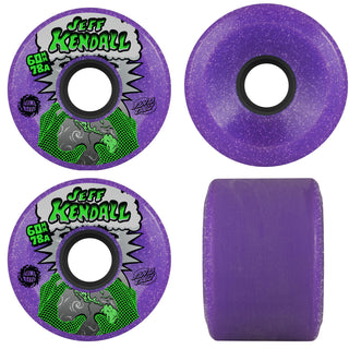 Slime Balls Skateboard Wheels 60mm Kendall End of the World Reissue OG Slime 78A Purple