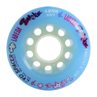 Labeda Smoke Evo Roller Hockey Wheel - Blue Soft 68mm - Single Wheel