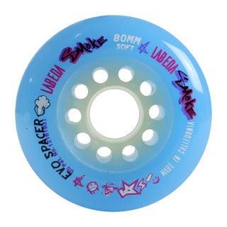 Labeda Smoke Evo Roller Hockey Wheel - Blue Soft 80mm - Single Wheel