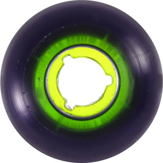 Snot Wheel Co. Skateboard Wheels 52mm Swampy Gator Clear Core 99A Green/Black