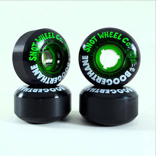 Snot Wheel Co. Skateboard Wheels 52mm Swampy Gator Clear Core 99A Green/Black