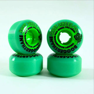 Snot Wheel Co. Skateboard Wheels 54mm Swampy Gator Boogerthane 99A Green/Glow