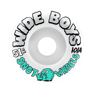 Snot Skateboard Wheels 51mm Wide Boys 101A White