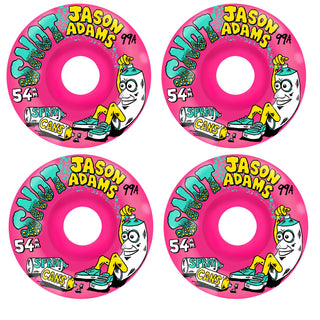 Snot Wheel Co. Skateboard Wheels 54mm Jason Adams Spray Can 99A Pink