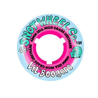 Snot Wheel Co. Skateboard Wheels 48mm Lil Boogers 101A Pink/Ice Blue