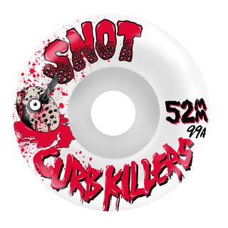 Snot Skateboard Wheels 52mm Curb Killer Conical 99A White