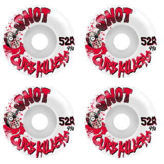 Snot Skateboard Wheels 52mm Curb Killer Conical 99A White