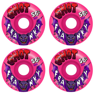 Snot Skateboard Wheels 56mm Franky Villani Classic 101A Neon Pink