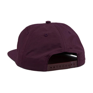 Snot Wheel Co. Hat Booger Logo Nylon Snapback Eggplant