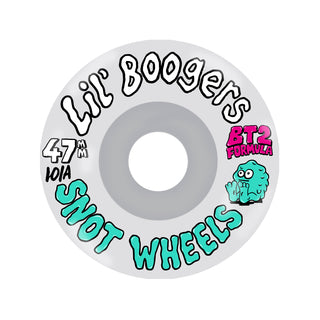 Snot Skateboard Wheels 47mm Lil Boogers Conical 101A White